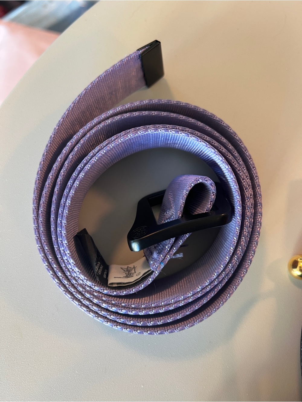 Stüssy Lavender Fabric Belt with Black Buckle - Picture 1 of 6